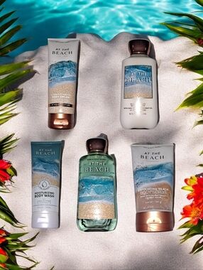 Bath And Body Works At The Beach 5 Piece Bodycare Set New